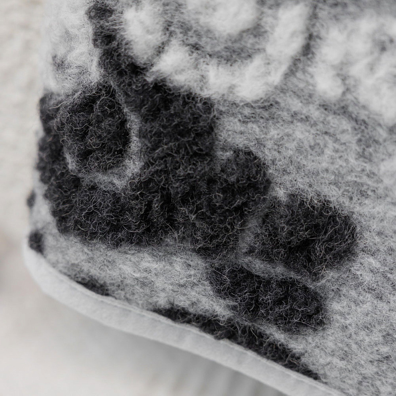 Плед Колористика орнамент серый