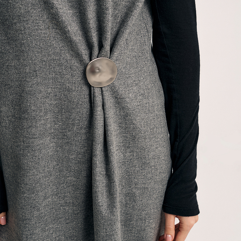 Платье О25.Ш52.252 платиново-серый