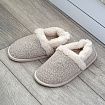 Домашние тапочки Терма бежевый букле
