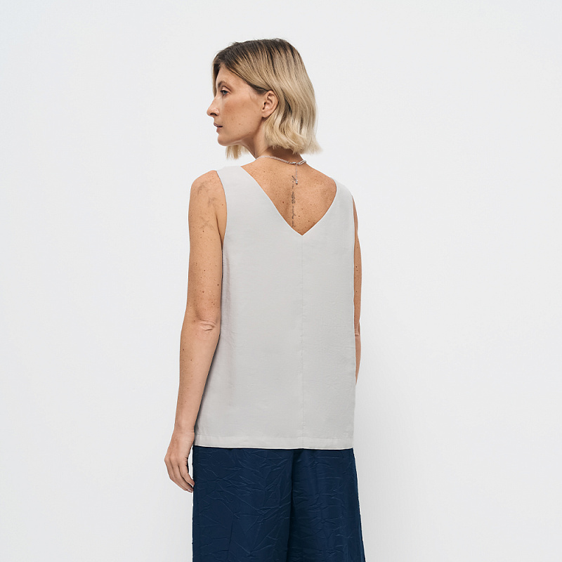 Блуза (топ) В25.Ш46.431 жемчужная нить