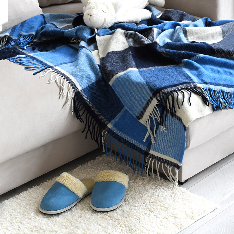 Домашние тапочки Терра голубой