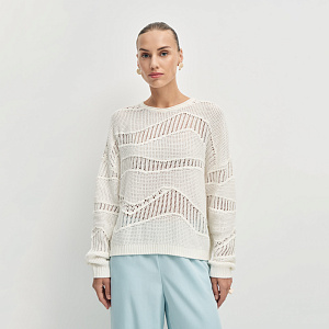 Пуловер B26.ТИ80.266 воздушный рис