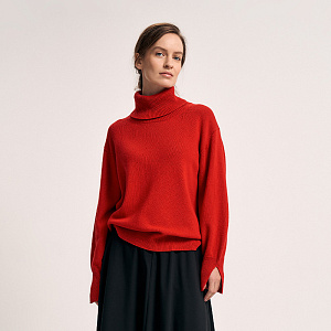 Пуловер О25.Т80.254/2 яркий кармин