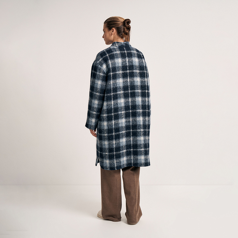 Пальто О25.Ш90.142/1 таинственный кобальт