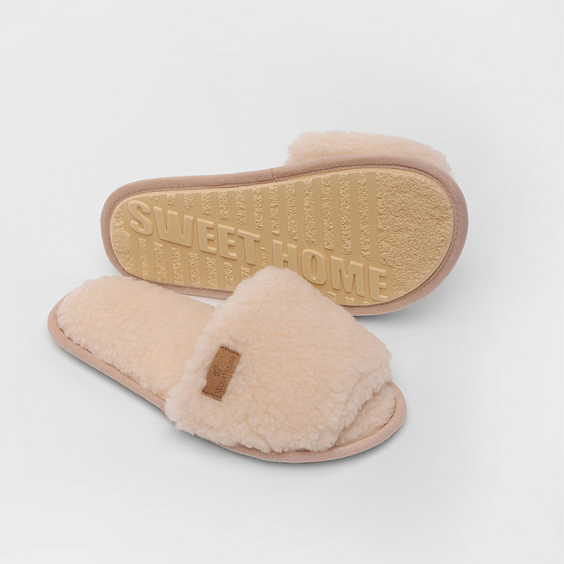 Домашние тапочки Монблан бежевый