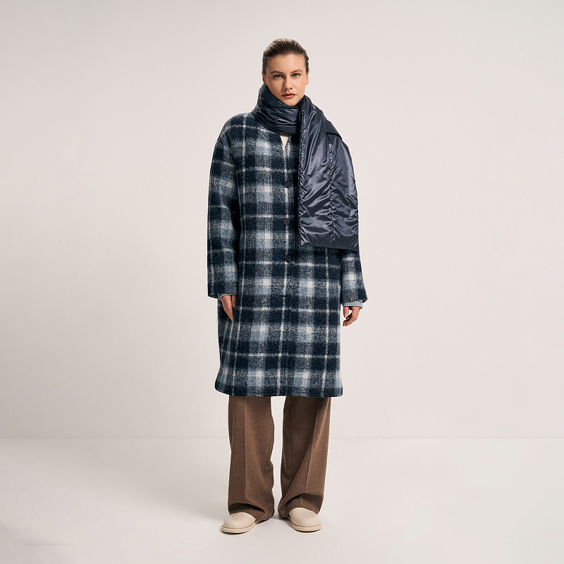 Пальто О25.Ш90.142/1 таинственный кобальт