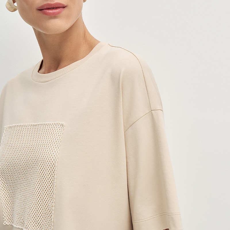 Блуза В26.Ш45.562/1 перламутровая тень