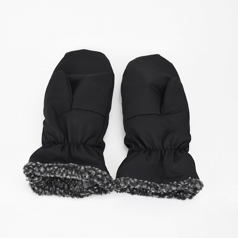 Варежки Бриджит черный меланж