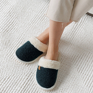 Домашние тапочки Хвоя зелёный