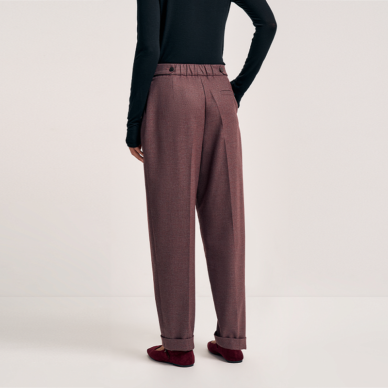 Брюки О25.Ш21.253/1 карминовый холод