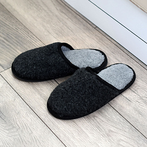 Домашние тапочки Тайга серый