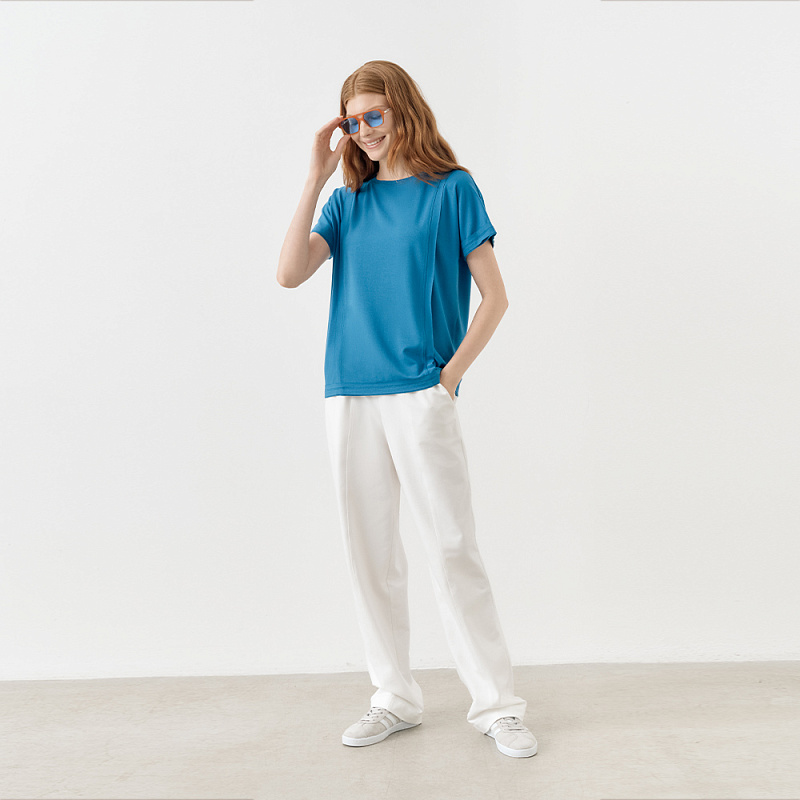 Блуза WB24.Ш45.314/1 синий ягель