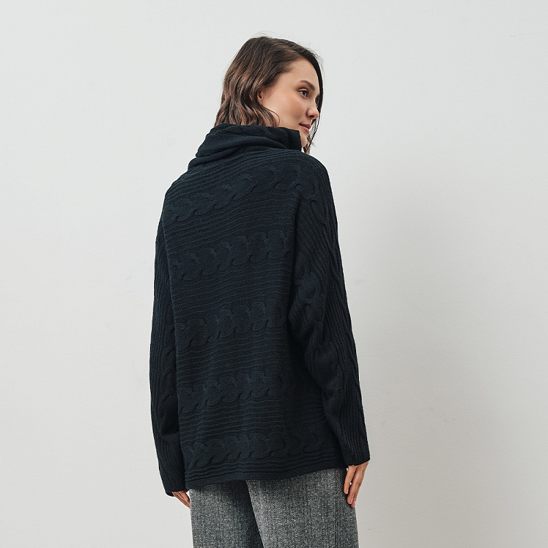 Пуловер О24.Т80.232 сумеречный черный