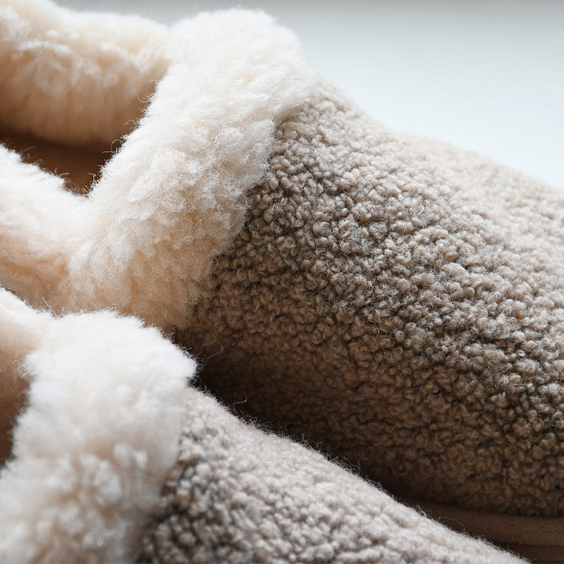 Домашние тапочки Терма бежевый букле