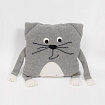 Подушка Котик серый
