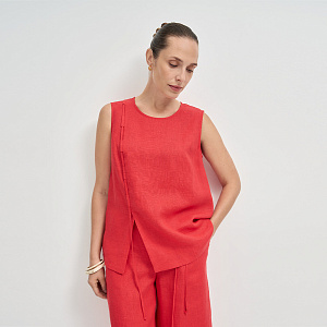 Блуза (топ) В26.Ш46.513 маковый кармин