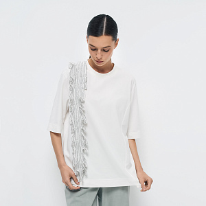 Блуза В25.Ш45.447 кокосовый крем