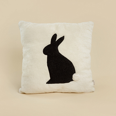 Подушка Кролик (бело-черная вариант 1)