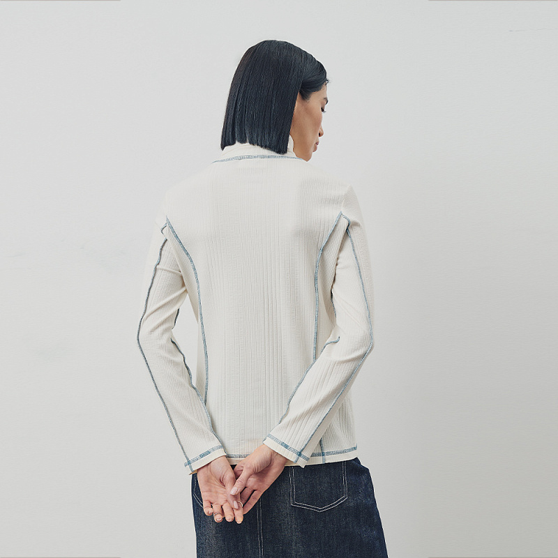 Блуза О24.Ш44.387 белый перламутр