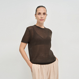 Пуловер B26.ТИ80.268 табачное венге