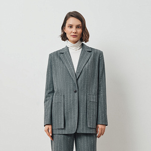 Жакет О24.Ш02.032 серое эхо