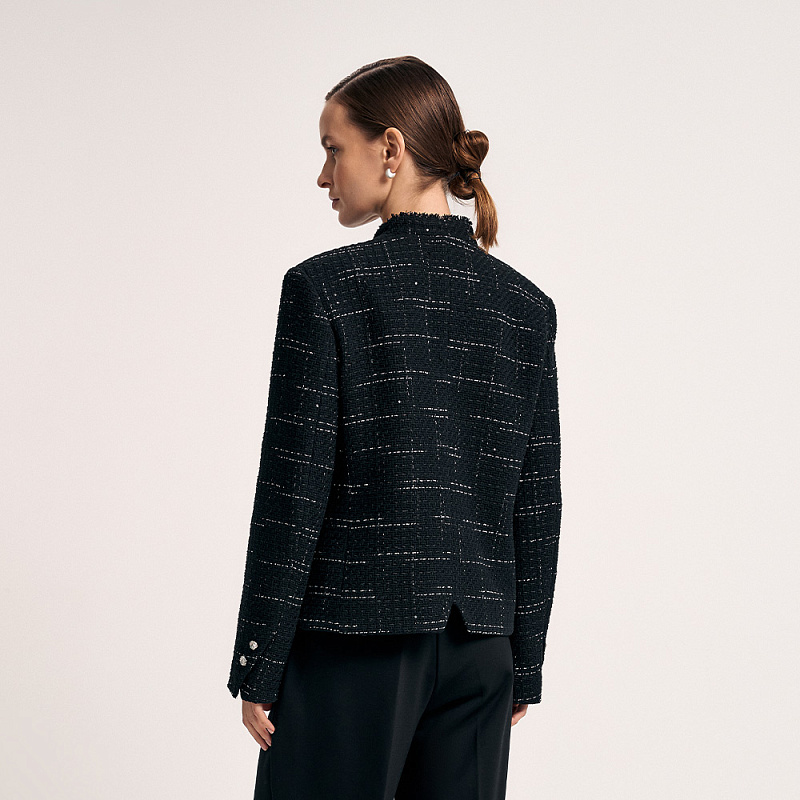 Жакет О25.Ш02.049 чёрная диона