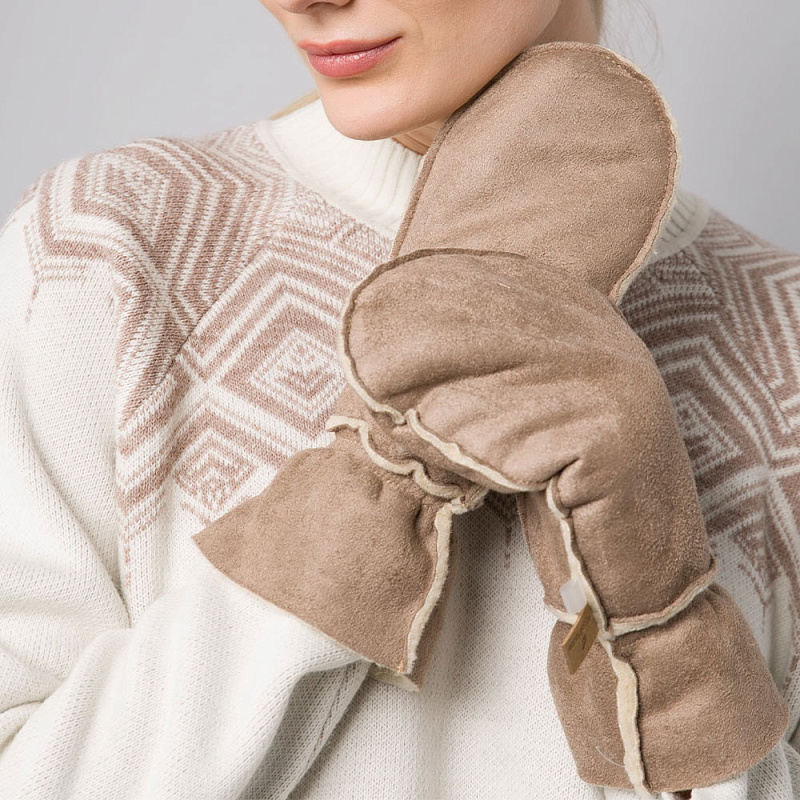 Варежки Мерилин бежевый