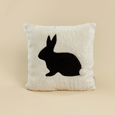 Подушка Кролик (бело-черная вариант 2)