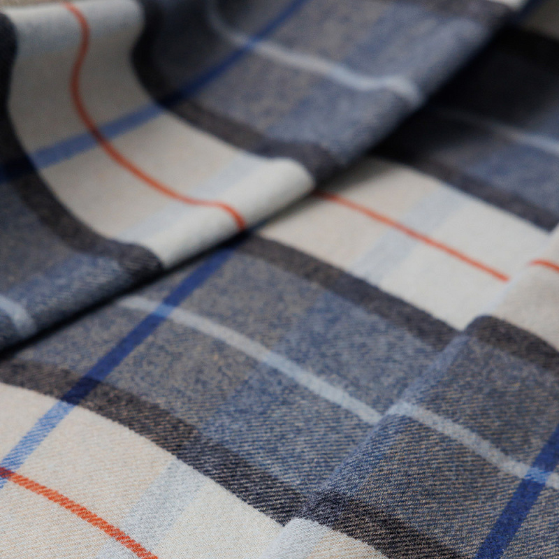 Плед Тревизо синяя клетка