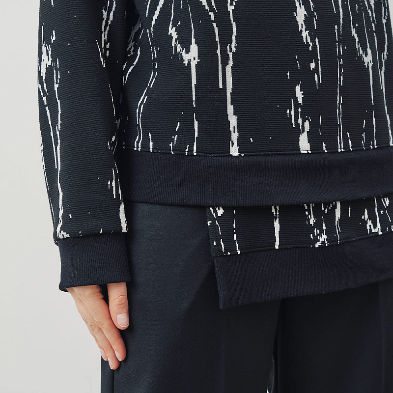 Блуза О24.Ш44.403 черный мрамор