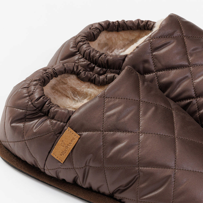 Домашние тапочки Космо коричневый