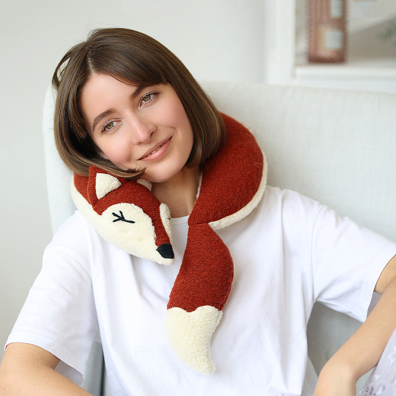 Подушка Рогалик Лиса Василиса