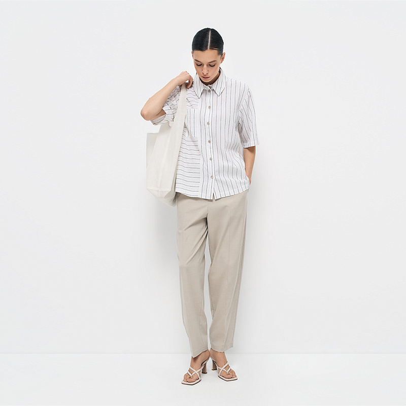 Брюки В25.Ш21.235 белый сандал