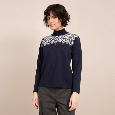 Пуловер W22.Т15.002 (сине-белый 48 (L) 170-96-104)