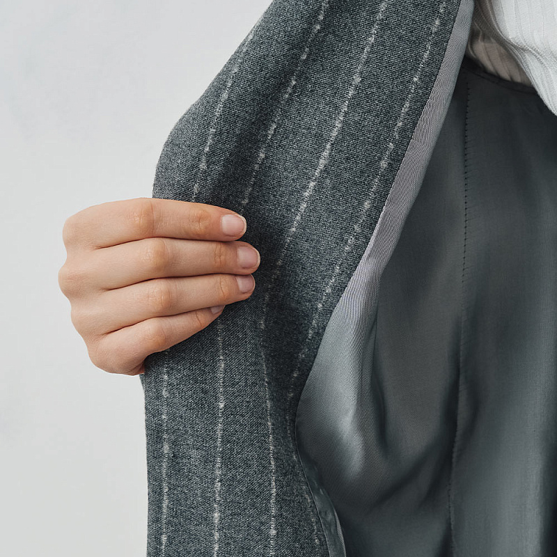 Жакет О24.Ш02.032 серое эхо