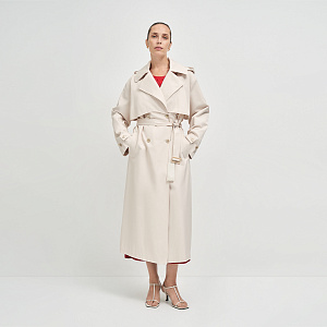 Плащ В26.Ш97.139 тёплый белый