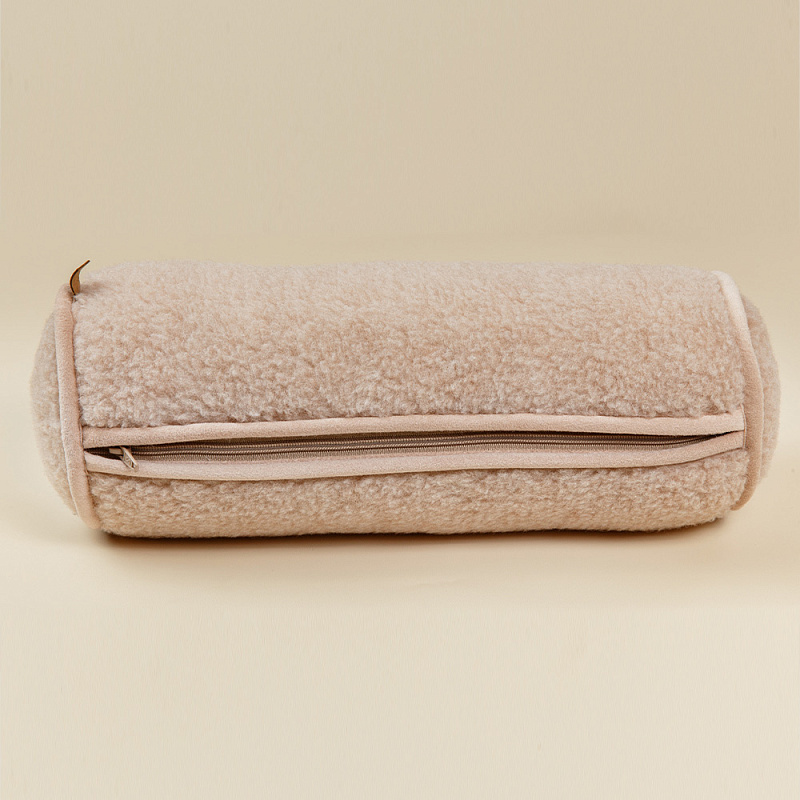 Подушка (Валик круглый) бежевый