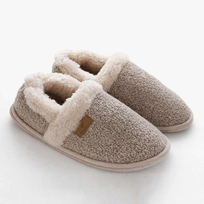 Домашние тапочки Терма бежевый букле