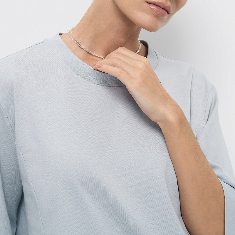 Блуза В25.Ш45.279 серый мел