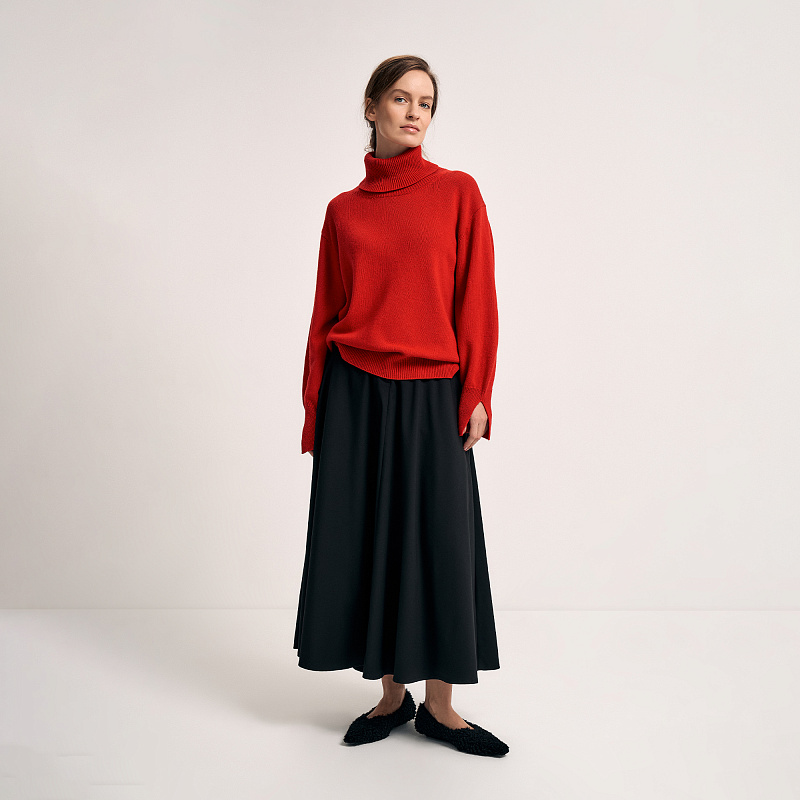 Юбка О25.Ш30.081 бесконечный чёрный