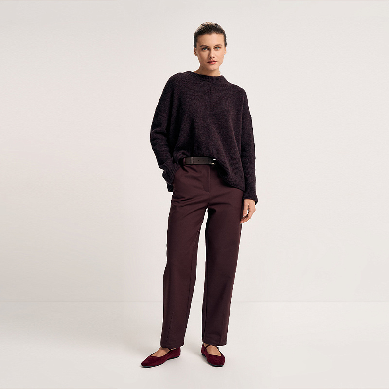 Пуловер О25.Т80.261/2 рубиновый краплак