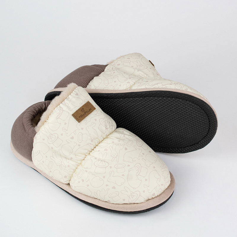 Домашние тапочки Юта кремовый