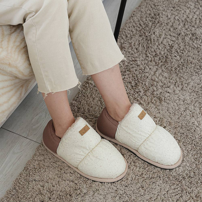 Домашние тапочки Юта кремовый