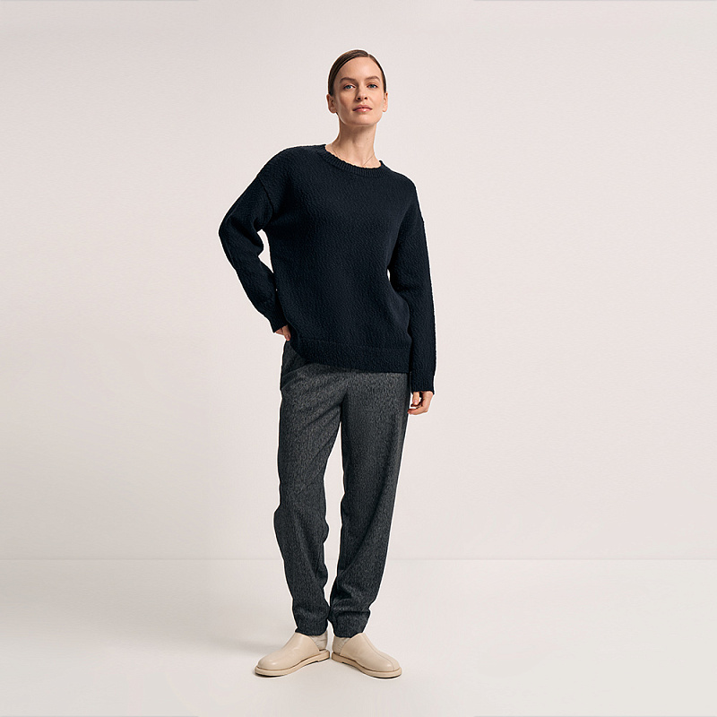 Пуловер О25.ТИ80.247 синий обсидиан