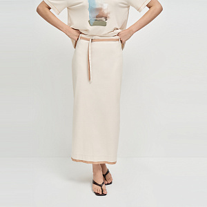 Юбка В26.Ш33.085 белая пудра