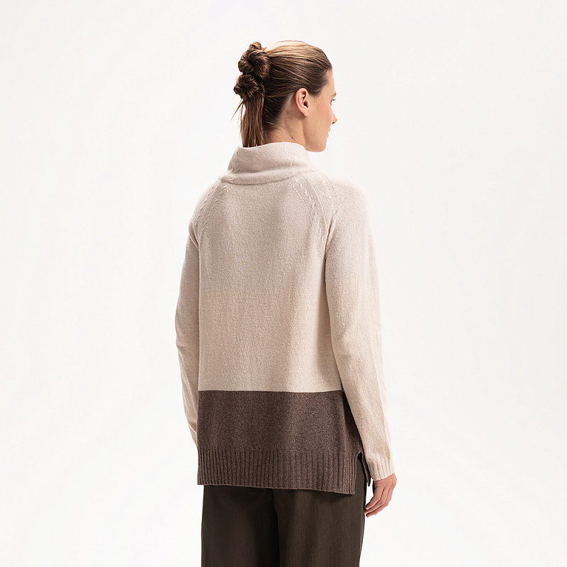 Пуловер BAS.Т80.078 бежевый каскад