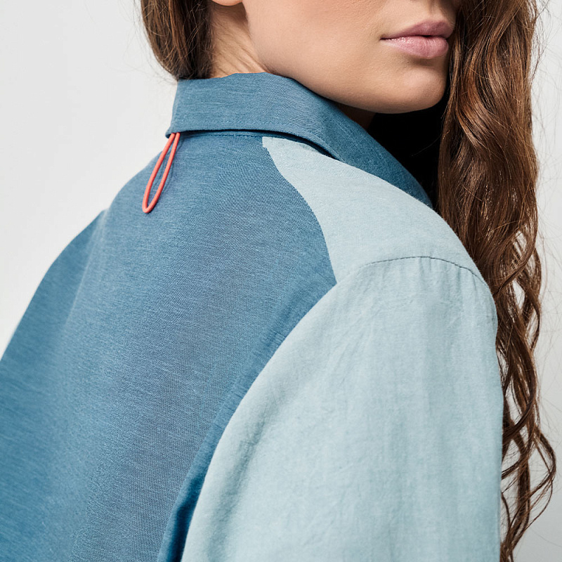 Блуза WВ25.Ш42.411 голубой мираж