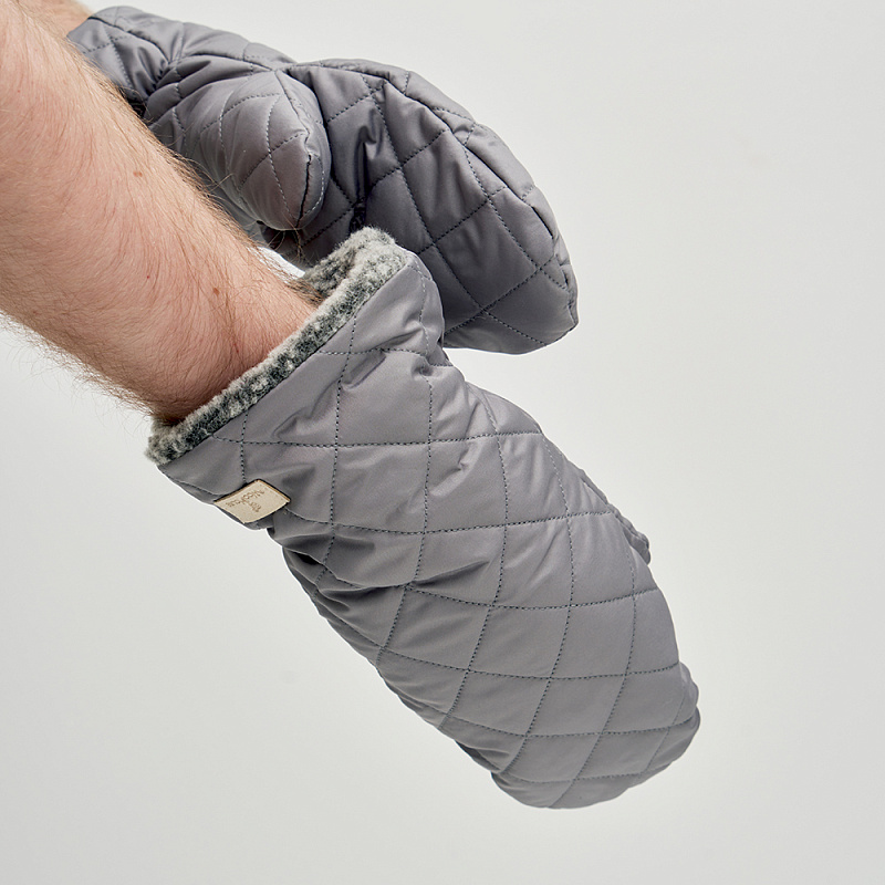 Варежки Норви черный меланж 