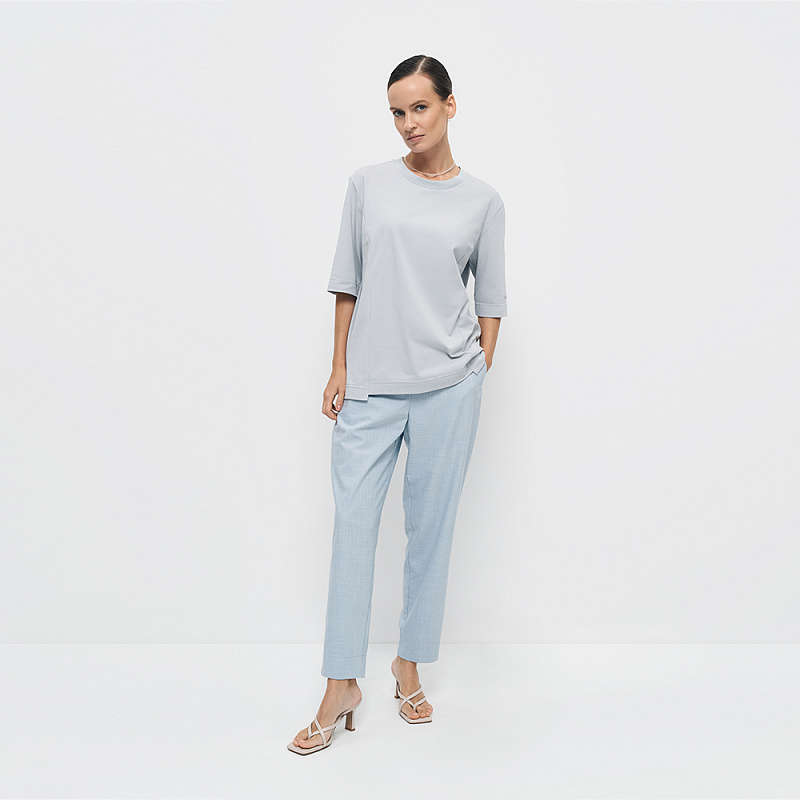 Блуза В25.Ш45.279 серый мел