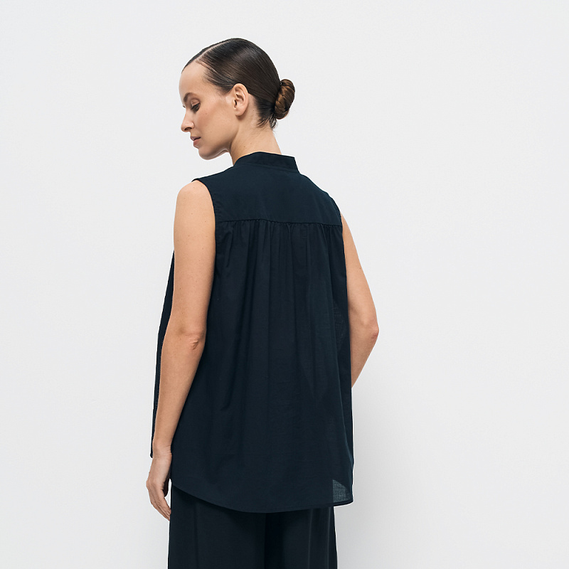 Блуза (топ) В25.Ш46.448 японская тушь